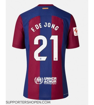 Barcelona Frenkie de Jong #21 Hemma Matchtröja 2023-24 Kortärmad